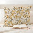 thumbnail image 3 of Vintage Orange Flower Outdoor Waterproof Pillow Covers, Farmhouse Botanical Floral Retro Decorative Square Throw Pillowcase Sofa Cushion Sham for Patio/Couch/Chair, 26"x26" 2 Pack, 3 of 8