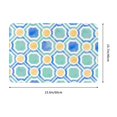 thumbnail image 3 of XMXT Non-Slip Polyester Bathroom Rugs Kitchen Door Mat, Watercolor Geometric Decoration Machine Washable Bath Mats Rug for Kitchen Shower Bathtub Decor, 15.7 x 23.6 inches, 3 of 9