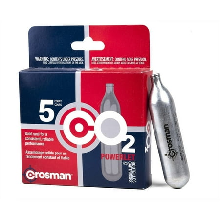 Crosman 12-Gram Powerlet CO2 5ct (Best 12 Gram Co2 Cartridges)