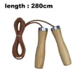thumbnail image 2 of Fitness Companion: Solid Wooden Handles Leather Jump Rope, Your Ultimate Training Partner, 2 of 5