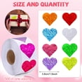 thumbnail image 2 of 500 pegatinas de corazón para el día de San Valentín, pegatinas de decoración de amor para el día de San Valentín, boda, aniversario. MFZFUKR BST3014092-2, 2 of 6