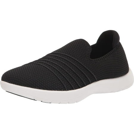 CLARKS ADELLA STEP,BLACK KNIT,8W
