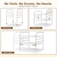 thumbnail image 6 of Everie 3-Tier Extendable Foil,Cans Heavy Duty Holder,Adjustable 11'' to 16.7'' Wide for Kitchen Cabinet Pantry Storage, 6 of 9