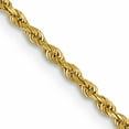 thumbnail image 1 of 14K Yellow Gold 1.50mm D/C Rope With Lobster Clasp Chain (24 X 1.5) Made In Peru 012l-24, 1 of 5
