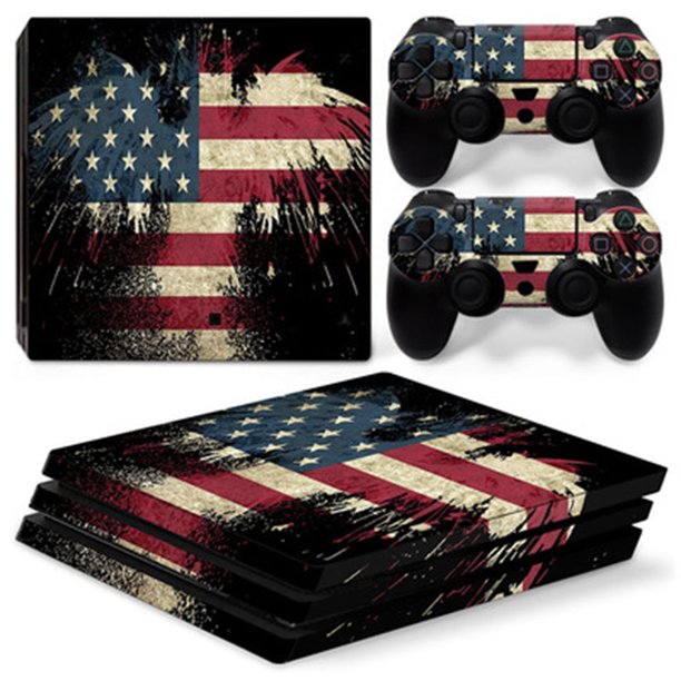 La consola PS4 Pro gamepad alberga pegatinas de color de cuerpo completo, pegatinas brillantes, pegatinas de moda Zhivalor 2033346-25
