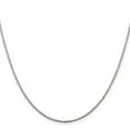 thumbnail image 2 of 925 Sterling Silver Rope Chain Necklace Rhodium-plated 1.3 mm Loose 16 inch, 2 of 4