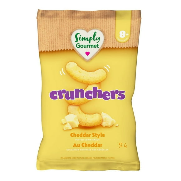 Simply Gourmet Crunchers Cheddar Style baby snack