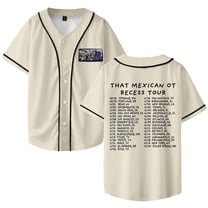 That Mexican OT Recess Tour 2025 Merch Baseball Jersey Shirt V-Neck Women Men Short Sleeve Streetwear Clothes