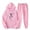 Pink, variant on aohooy Sweat Pants and Hoodie Set Women,2 Pc Sweatsuit Set for Women Cute Printed Oversized Pullover Hoodie Sweatshirt Matching Sweatpants Tracksuit 2024 Gray,XL