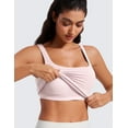 thumbnail image 3 of CRZ YOGA Butterluxe Women’s U Neck Tank Top with Built in Bra Soft Padded Crop Camisole, 3 of 3