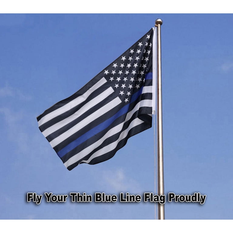Thin Blue Line USA Flag US Law Enforcement Embroidered Patch Thin Blue Line USA Flag US Law Enforcement Embroidered Patch