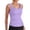 Light Purple, variant on Womens Tankini Tops V Neck Triangle Swim Bathing Suit Athletic Swimwear Swim Top Only
