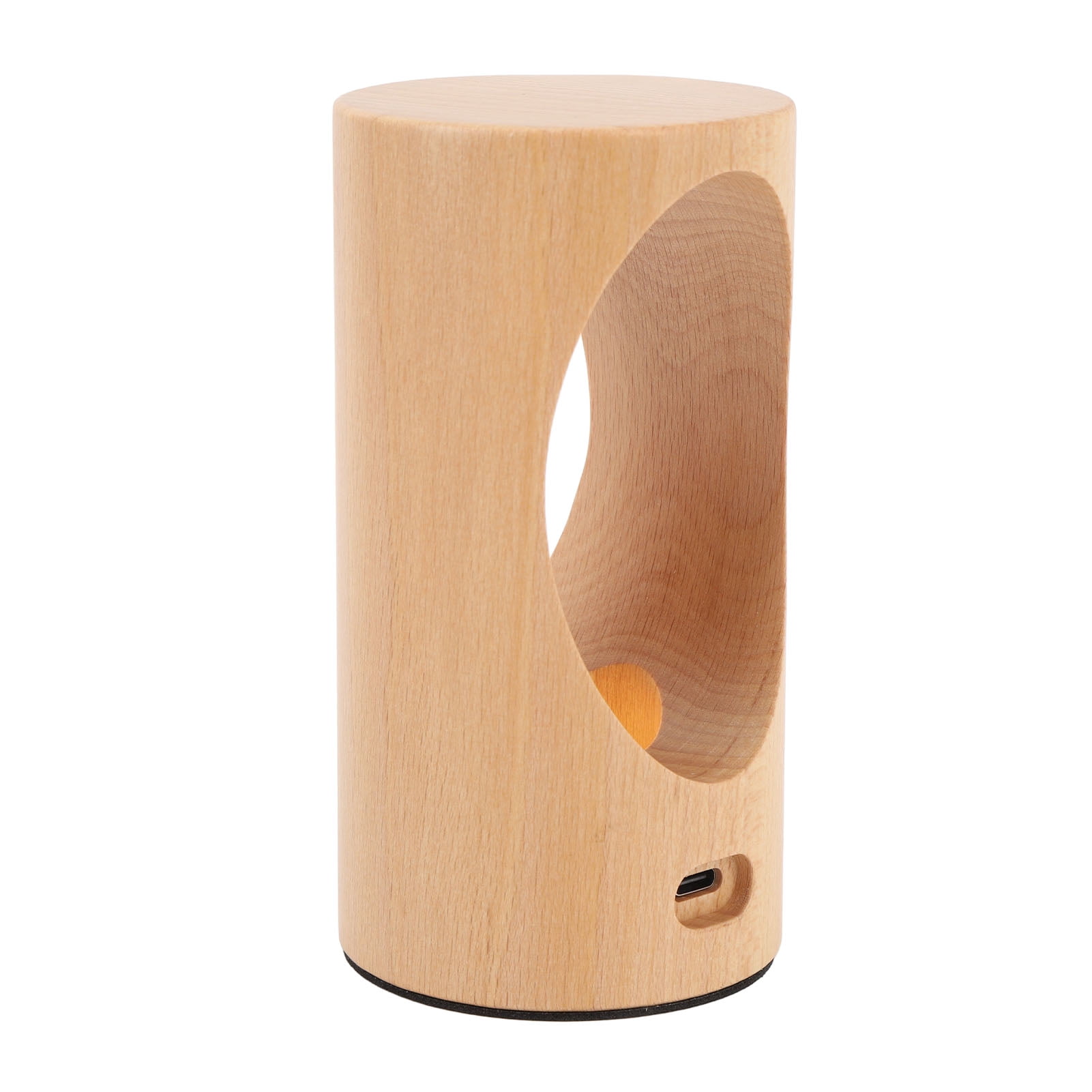 Household Organizer Baby Night Light, LED Bedside Lamp Touch Control Decor Wooden for Bedroom