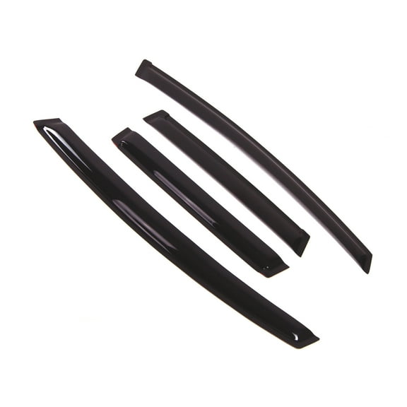 TuningPros Outside Mount Window Visor Deflector Smoke Tinted 4 Pcs Set For 2009-2014 Honda Fit