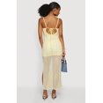 thumbnail image 3 of Women's Wavy Stripe Side Slit Maxi Dress, 3 of 3