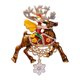 thumbnail image 2 of Broche de Reno de Navidad Perfecl Accesorio de Ciervo 7,8 cm x 6,3 cm, 2 of 8