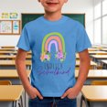 thumbnail image 2 of MEZZALL Kindergarten Hello School I Come Children Short Sleeve O-Neck First Day At School T-Shirts Nursery Graduation T Shirts Cute Toddler Blouses Tops, 2 of 4