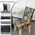 thumbnail image 6 of TSOVTHRID Forest Camo Hunting Print Quilted Dining Chair Covers Stretch Armless Chair Slipcovers Non-Slip Scratch Resistant Seat Cushion Covers for Home, Restaurant, Set of 1, 6 of 7