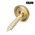 thumbnail image 3 of Uxcell 4Pack 15mm Decorative Screws with Caps Mirror Screws for Mirrors Tables Gold, 3 of 6
