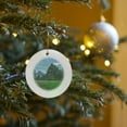 thumbnail image 7 of 3drose, Half Dome from Cooks Meadow in Yosemite National Park, Circle Porcelain Ornament, 7 of 7