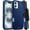Blue, variant on For Apple iPhone 16 Heavy Duty Armor Shockproof Protective Hybrid Case Cover With Clip Blue/Blue