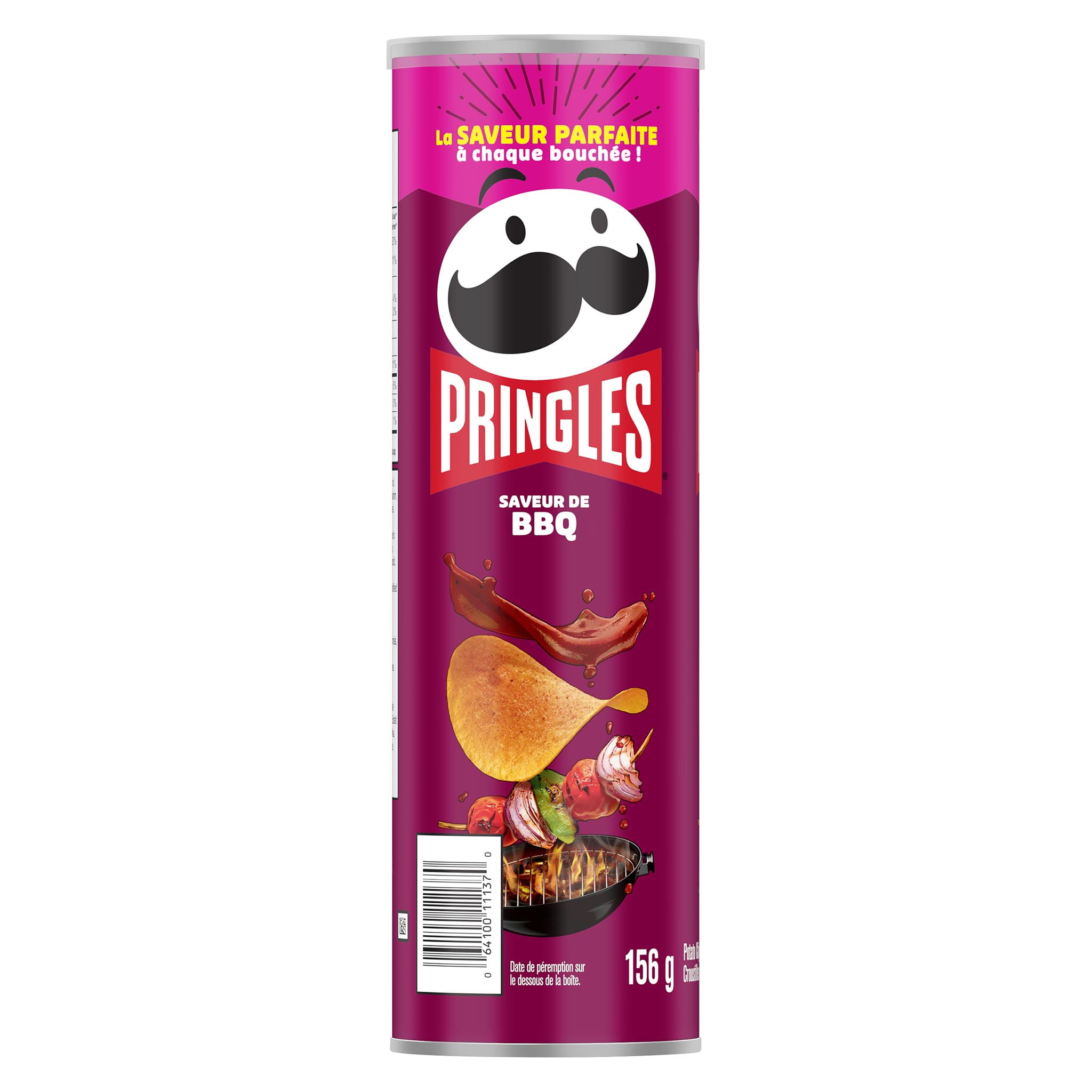 Pringles BBQ Flavour Potato Chips 156 G