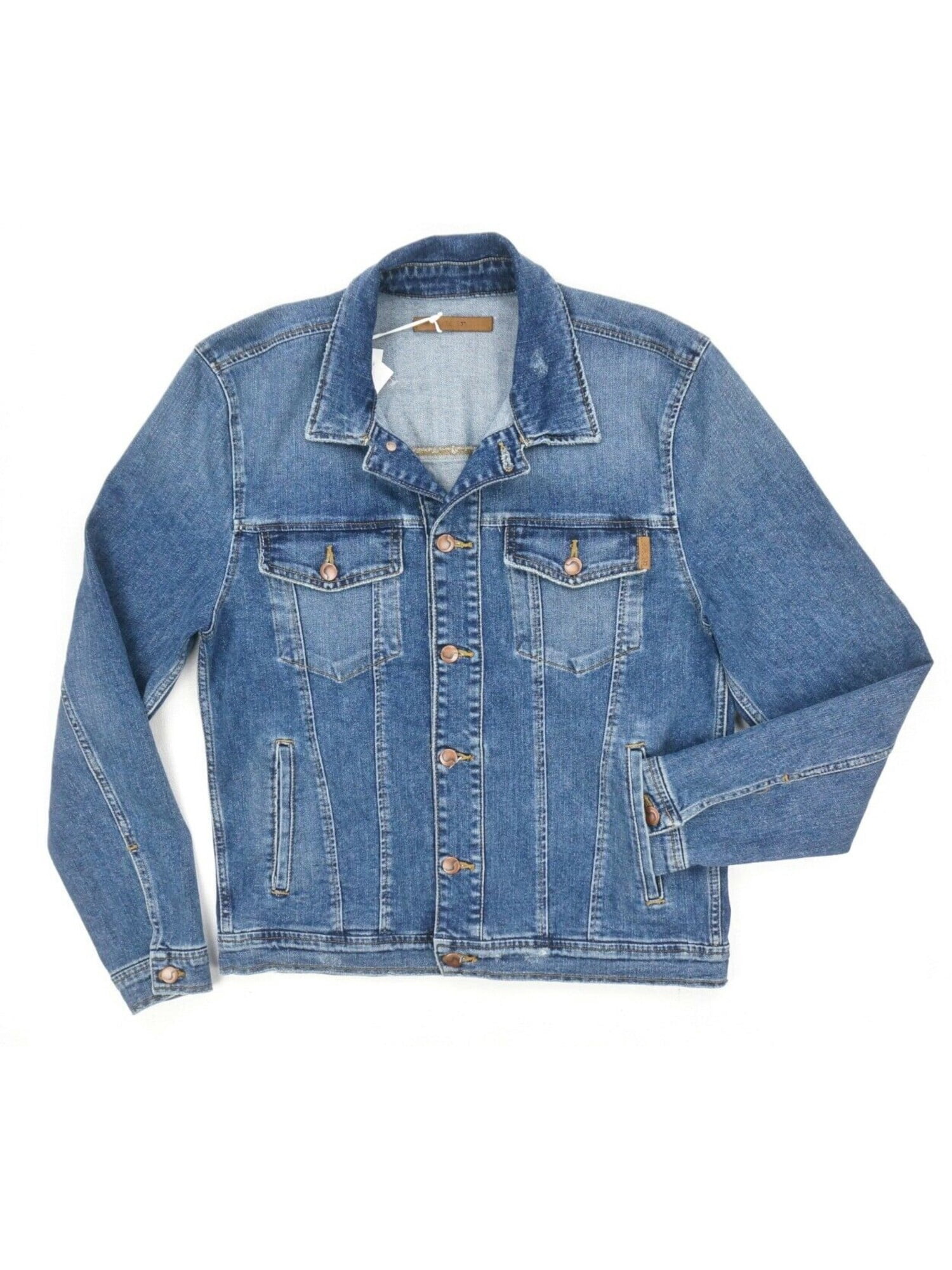 JOE'S Mens Navy Denim Jacket L 