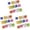 Multicolor*36 Pcs, variant on Colorful Glitter Mini Drum Christmas Tree Ornaments, Tree Hanging Decoration, Christmas Tree Drum Ornaments, Pendant Holiday Wedding New Year Party Christmas Decor, 12 Pcs, 1.18 Inches