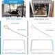 thumbnail image 5 of Ventana de cama para gatos, hamaca para ventana de gato, estante de seguridad para gatos, asiento de gato montado en ventana para gatos grandes (juego beige prémium), 5 of 5