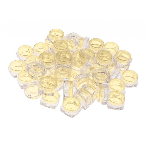 Tarro cosmético de plástico vacío de 50 ml Zulema Amarillo Frascos de cosméticos vacíos