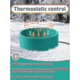thumbnail image 3 of 3.2l Large Heated Water Bowl For Outdoor, 30w Thermostatic Control Heating Pet Bowl With 6.6ft, 3 of 3