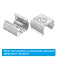 thumbnail image 4 of Unique Bargains LED Strip Light Clips, 100 Pack Mounting Bracket Fixing Clips Stainless Steel Clamp Holders with Screws for 6mm-7.5mm Neon RGB Light Cable Ribbon, 4 of 6