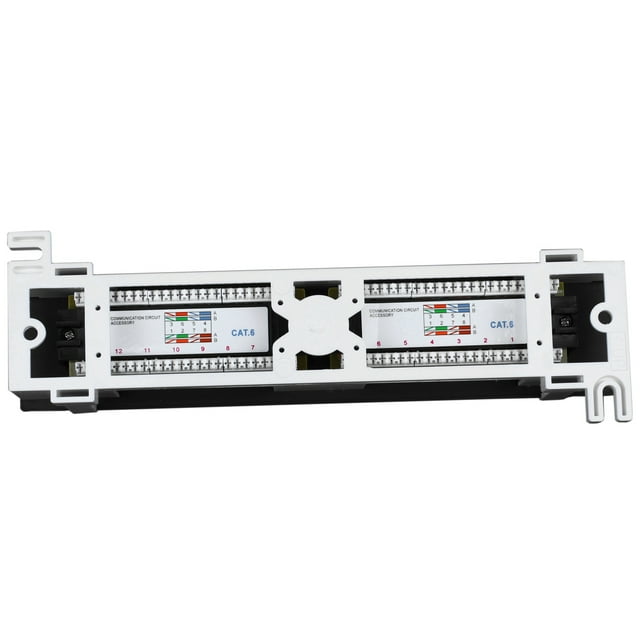 Kit d'Outils Réseau Panneau de Patch Cat6 12 Ports Support Mural Rj45