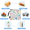 thumbnail image 5 of Dailycode Reusable Ziploc Bags Leakproof Sandwich Snack Freezer Bags Hand-drawn Chicken Flower Bird 3 pack, 5 of 7
