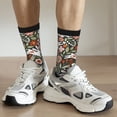 thumbnail image 6 of Fuzoiu Rabbits on Floral Print Athletic Crew Socks for Men & Women,Casual Crew Socks,Above Ankle Crew Socks for Business, Casual, 6 of 6