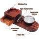 thumbnail image 3 of Cenicero de madera para puros Posavasos para whisky - Accesorios para puros para hombres Juego de regalo de puros de whisky, con cajón cenicero desmontable, cortador de puros y 2 p, 3 of 5
