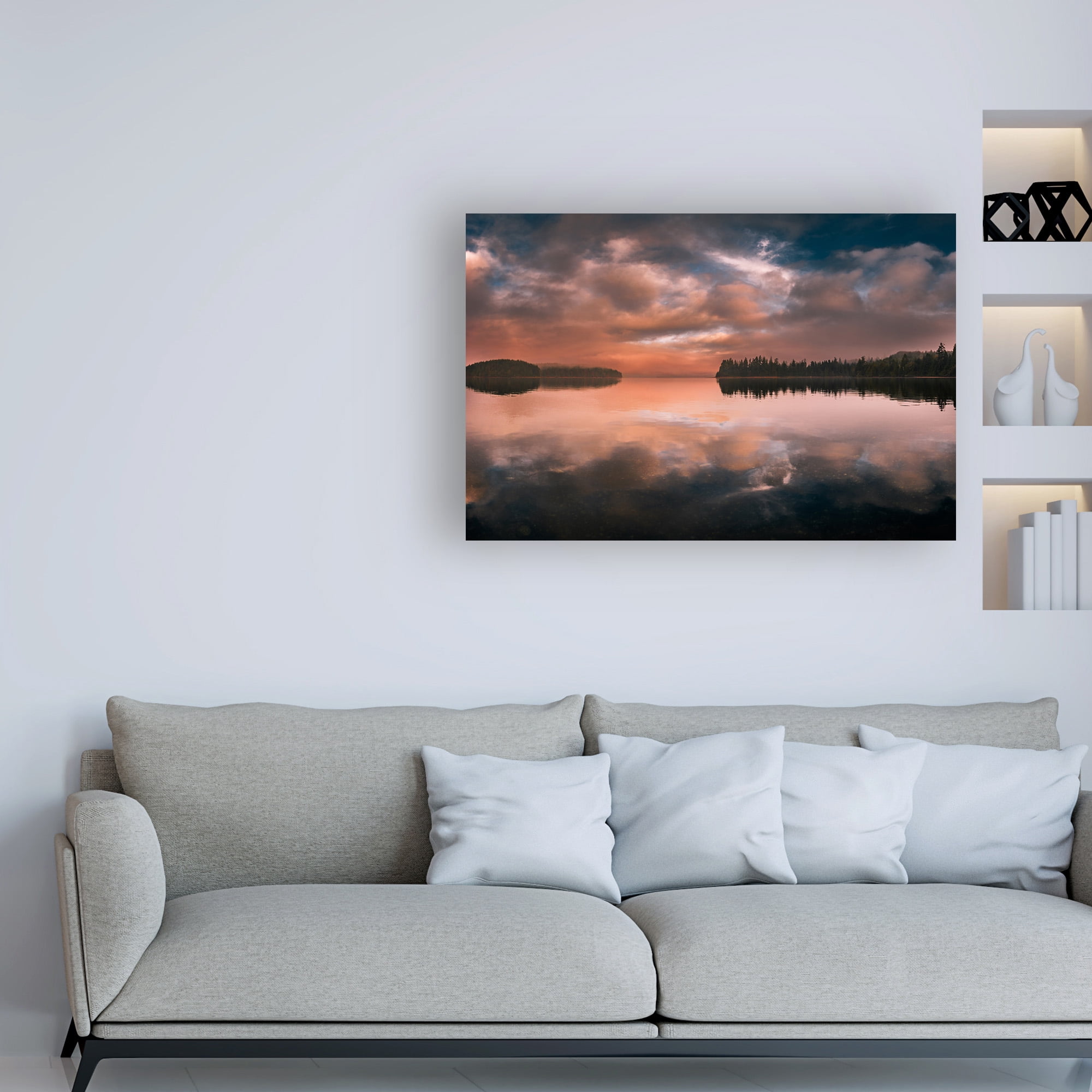 Trademark Fine Art 'Western Sunset Forest' Canvas Art by Vladimir Kostk