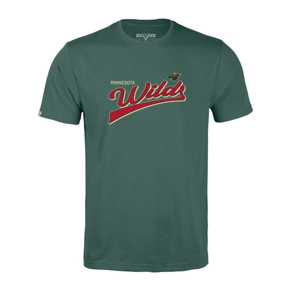 Men's Levelwear Green Minnesota Wild Richmond Retro Script T-Shirt