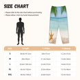 thumbnail image 2 of Cauagu Starfish in Beach Pajama Pants for Women Loose Fit Wide Leg Trouser Pants Casual Elastic Waist Drawstring Lounge Pants, 2 of 6