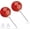 red, variant on 925 Sterling Silver Natural Stone Earrings Studs for Women 6MM Black Agate/Red Agate/Opal Ball Earrings for Sensitive Ears Handmade Gemstone Jewelry for Birthday Anniversary Gifts[y1656]