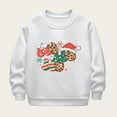 thumbnail image 2 of djtdsds Chandails en Molleton pour Adolescentes Enfants Automne et Hiver Manches Longues et Imprimé de Noël Décontracté Épais Chaud Col Rond Chandail à Capuchon pour Garçons et Filles Chandails en Molleton Mignons Taille : 3-4 Ans, 2 of 3