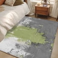 thumbnail image 4 of Sage Green Cement Gray Area Rugs 4'x6', Washable Small Throw Rugs for Office Bathroom, Modern Abstract Art Green Indoor Outdoor Rug Non-Slip Low Pile Carpet Runner Reversible Floor Mats, 4 of 8
