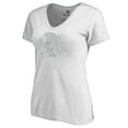 thumbnail image 2 of Women's White Chicago Blackhawks Whiteout V-Neck T-Shirt, 2 of 3