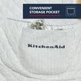thumbnail image 5 of KITCHENAID Fitted Tilt-Head Ticking Stripe Stand Mixer Cover with Storage Pocket, Quilted 100% Cotton, Ink Blue, 14.4"x18"x10", 5 of 10