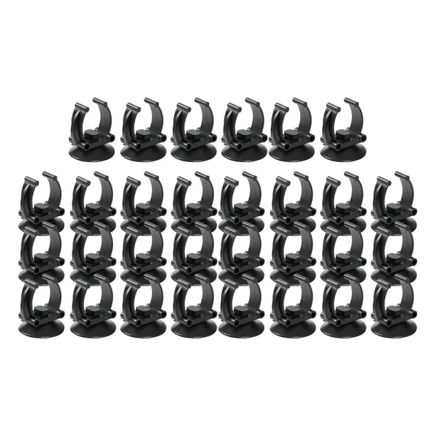 30 piezas de clips de ventosa para acuario, soportes para varillas calefactoras, multiusos y prácticos. 24 a 28 mm
