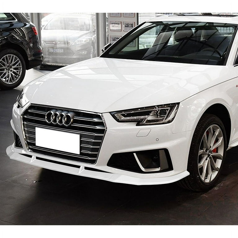 Stay Tuned Performance Front Bumper Splitter Spoiler Lip For 2019-2020 Audi  A4 B9 S-Line Painted White 