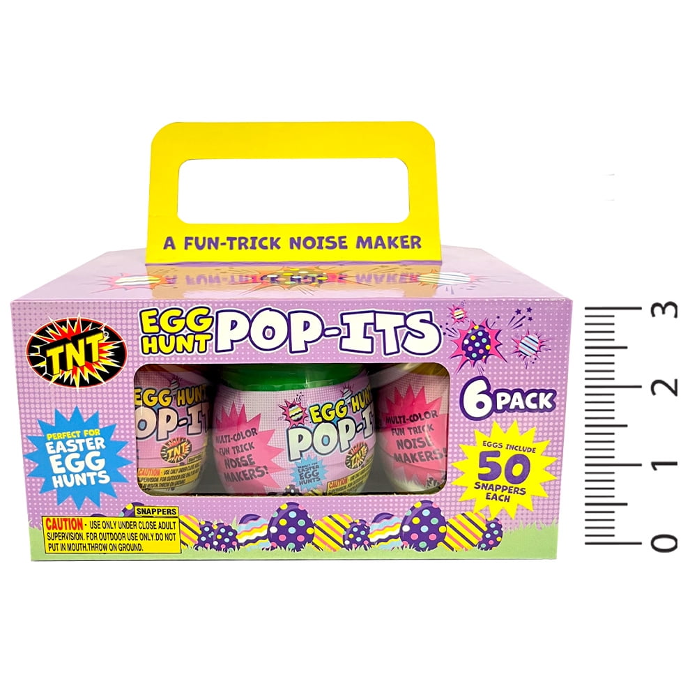 TNT Fireworks Egg Hunt 6 Pack, Prefilled Easter Eggs, Novelty Pop