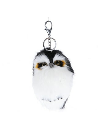 Owl Design Mini Bag & Tassel Charm Keychain