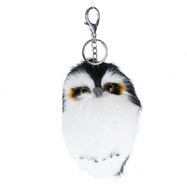 Fluffy shop owl keychain