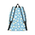 thumbnail image 2 of Honeii Blue Popcorn Print Canvas College Laptop Backpack, Durable Rucksack Travel Notebook Bag School Backpack Book Bag for Men Women-Medium, 2 of 7